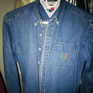 Tommy Hilfiger light denim button up